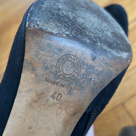 Dries Van Noten Suede Side-Zip Boots - Picture 6 of 8